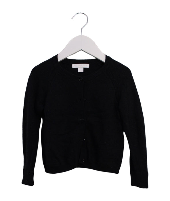 A Navy Cardigans from Burberry in size 2T for girl. (Front View)