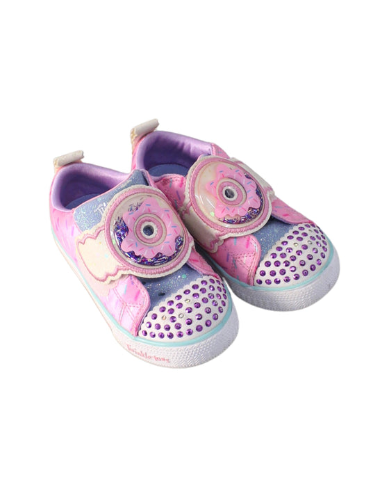 A Pink Sneakers from Skechers in size 18-24M for girl. (Front View)