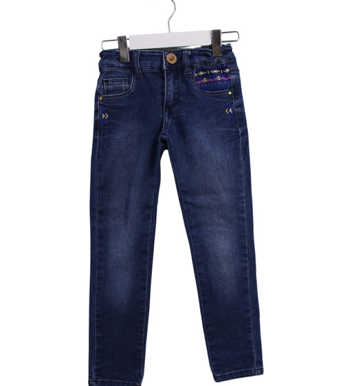 A Blue Jeans from Catimini in size 4T for girl. (Front View)