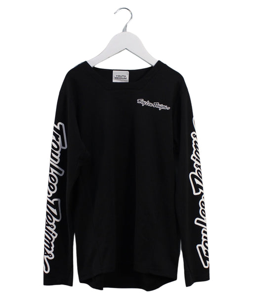 A Black Long Sleeve Tops from Troy Lee Designs in size 10Y for boy. (Front View)