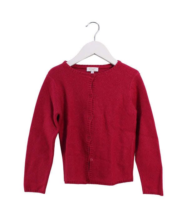 A Pink Cardigans from CdeC in size 6T for girl. (Front View)