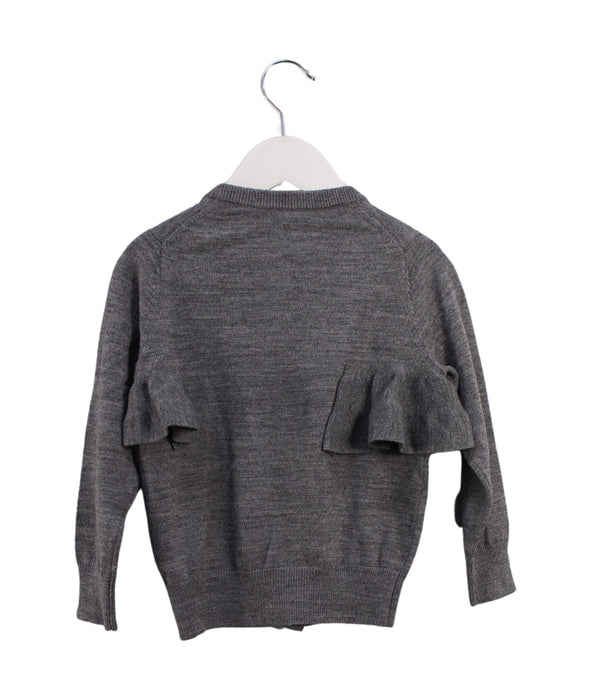 A Grey Cardigans from jnby by JNBY in size 4T for girl. (Back View)