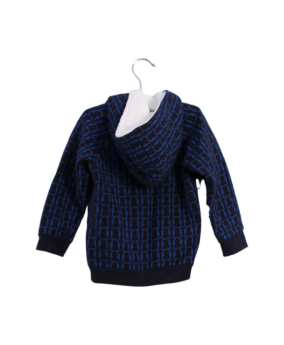 A Blue Lightweight Jackets from Petit Bateau in size 18-24M for boy. (Back View)