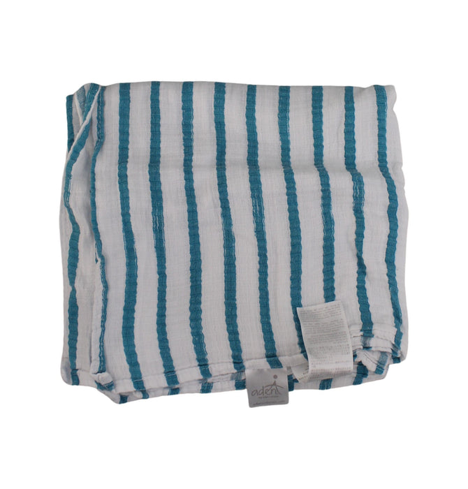 A White Swaddles from Aden & Anais in size O/S for neutral. (Front View)