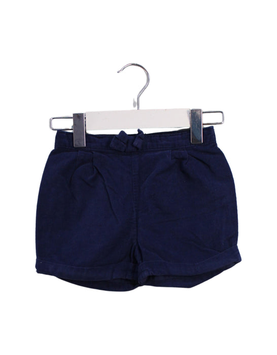 A Navy Shorts from Cyrillus in size 6-12M for boy. (Front View)
