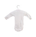 A White Long Sleeve Bodysuits from Bonpoint in size 0-3M for neutral. (Back View)