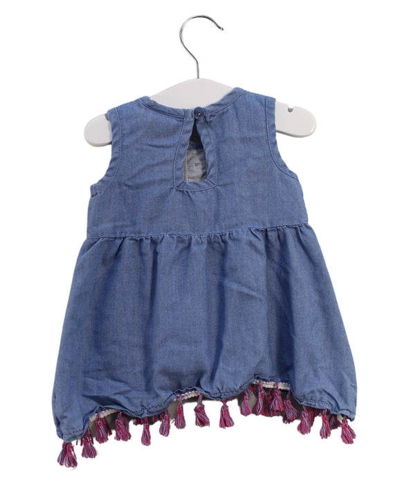 A Blue Sleeveless Dresses from Juicy Couture in size 6-12M for girl. (Back View)