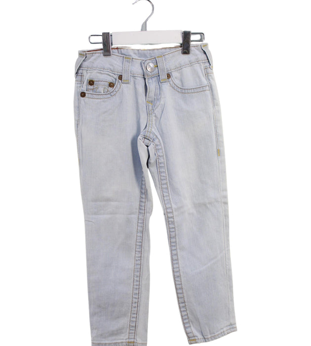 A Blue Jeans from True Religion in size 6T for girl. (Front View)
