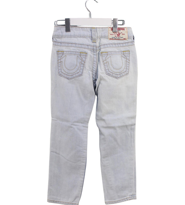 A Blue Jeans from True Religion in size 6T for girl. (Back View)