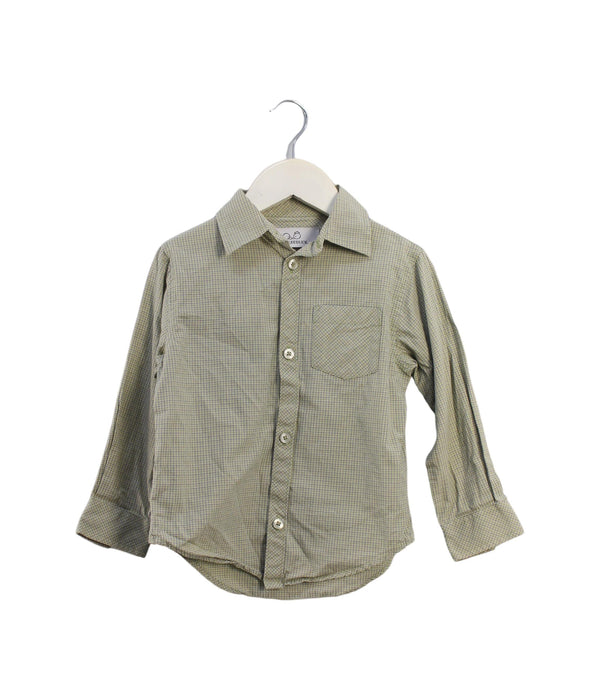 A Green Shirts from Chickeeduck in size 4T for boy. (Front View)