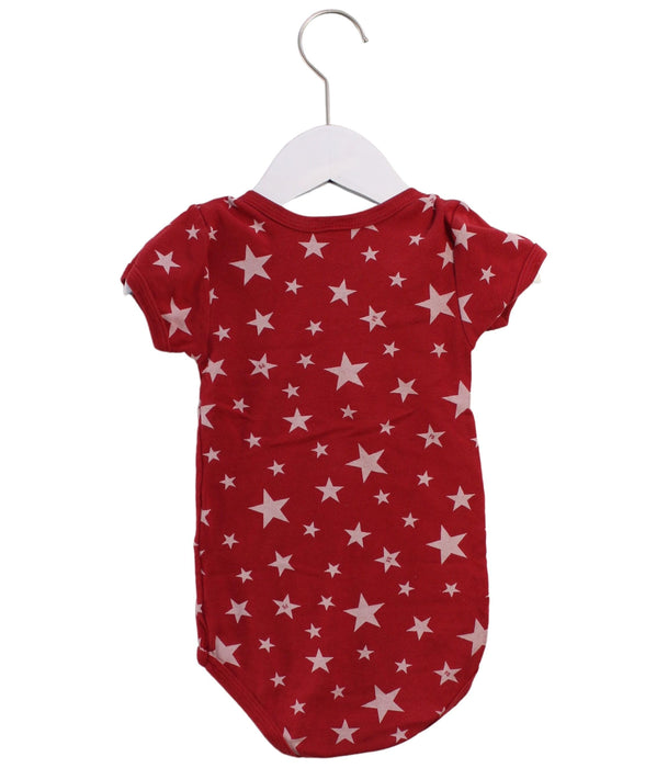 A Red Short Sleeve Bodysuits from Petit Bateau in size 3T for boy. (Back View)