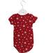 A Red Short Sleeve Bodysuits from Petit Bateau in size 3T for boy. (Back View)