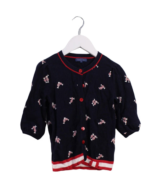 A Navy Cardigans from Nicholas & Bears in size 4T for girl. (Front View)