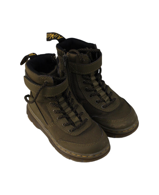 A Green Casual Boots from Dr. Martens in size 5T for girl. (Front View)