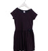 A Navy Short Sleeve Dresses from Petit Bateau in size 8Y for girl. (Front View)