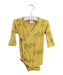 A Yellow Long Sleeve Bodysuits from Kate Quinn in size 3-6M for girl. (Front View)
