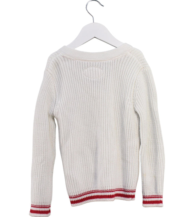A White Cardigans from Sergent Major in size 4T for girl. (Back View)