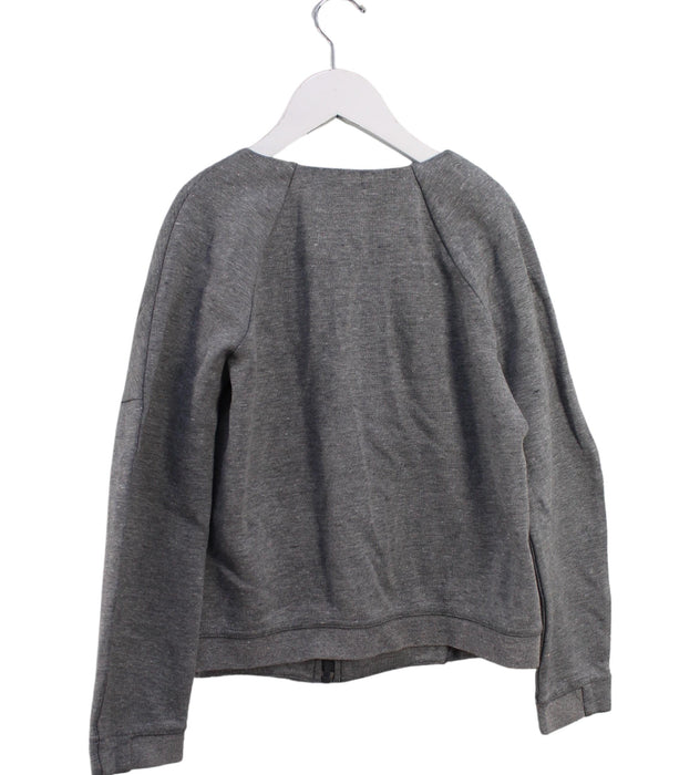 A Grey Lightweight Jackets from Nike in size 10Y for boy. (Back View)