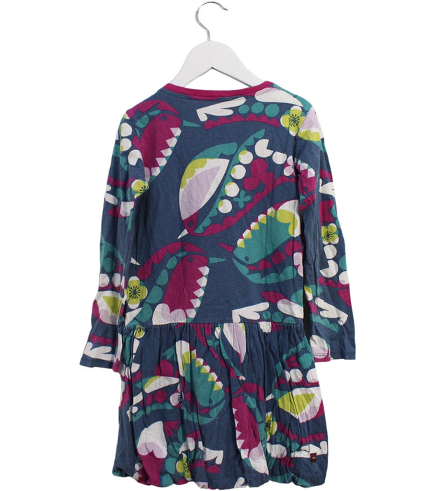 A Blue Long Sleeve Dresses from Tea in size 6T for girl. (Back View)