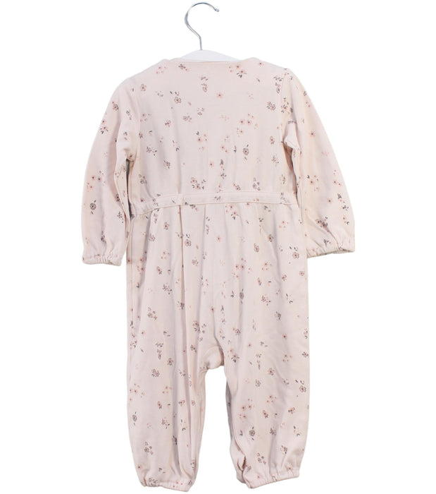 A Pink Long Sleeve Jumpsuits from Mamas & Papas in size 6-12M for girl. (Back View)