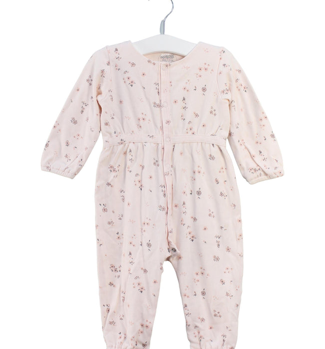 A Pink Long Sleeve Jumpsuits from Mamas & Papas in size 6-12M for girl. (Front View)
