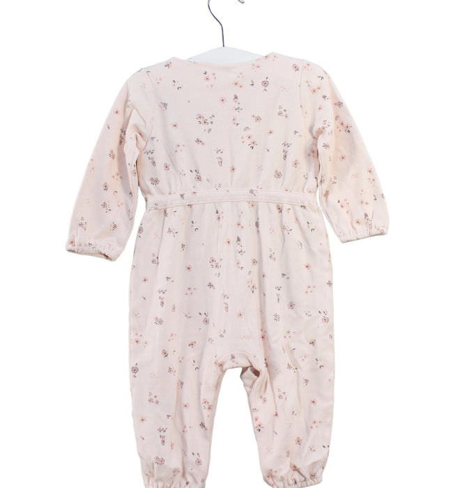 A Pink Long Sleeve Jumpsuits from Mamas & Papas in size 6-12M for girl. (Back View)
