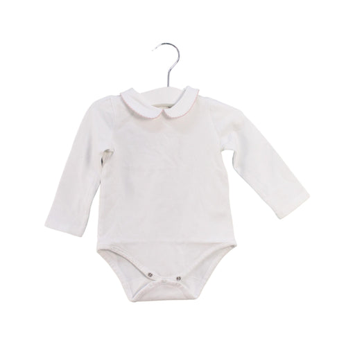 A White Long Sleeve Bodysuits from Confiture in size 6-12M for girl. (Front View)