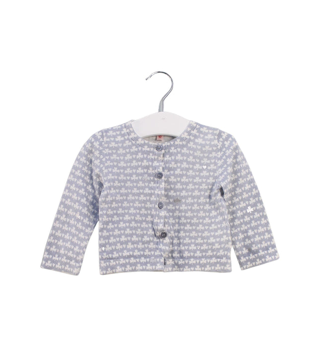 A Blue Cardigans from Bonpoint in size 6-12M for girl. (Front View)