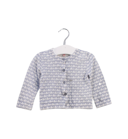 A Blue Cardigans from Bonpoint in size 6-12M for girl. (Front View)