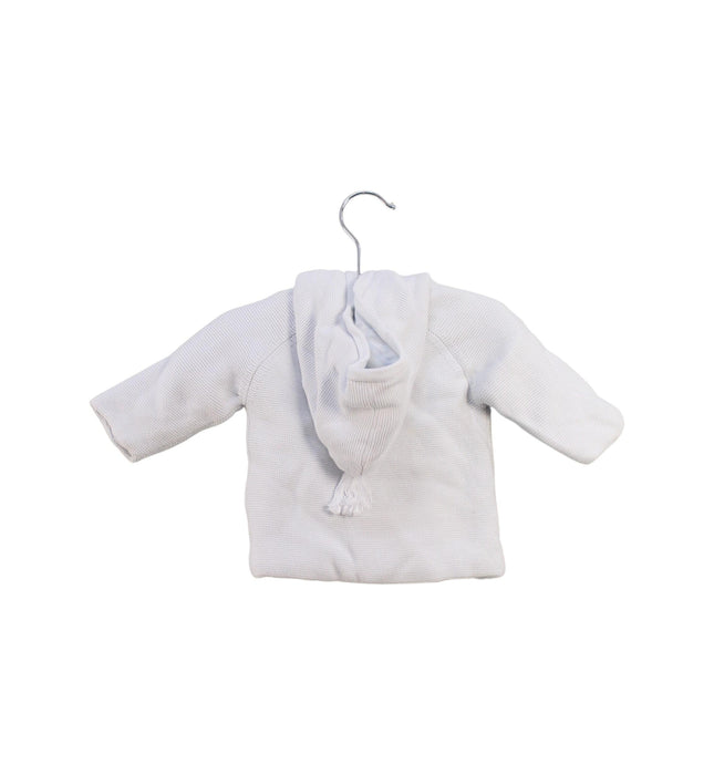 A Blue Puffer/Quilted Jackets from Tartine et Chocolat in size 0-3M for girl. (Back View)