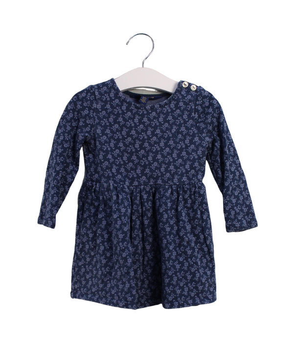 A Blue Long Sleeve Dresses from Polo Ralph Lauren in size 2T for girl. (Front View)