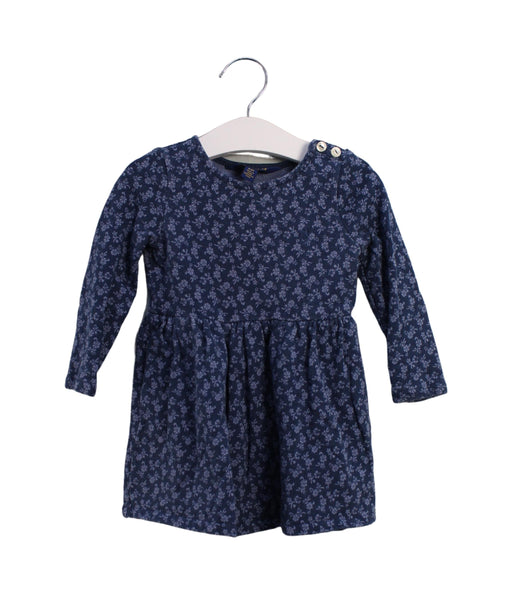 A Blue Long Sleeve Dresses from Polo Ralph Lauren in size 2T for girl. (Front View)