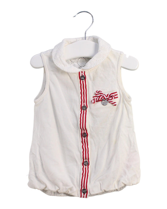 A White Sleeveless Tops from Nicholas & Bears in size 2T for girl. (Front View)
