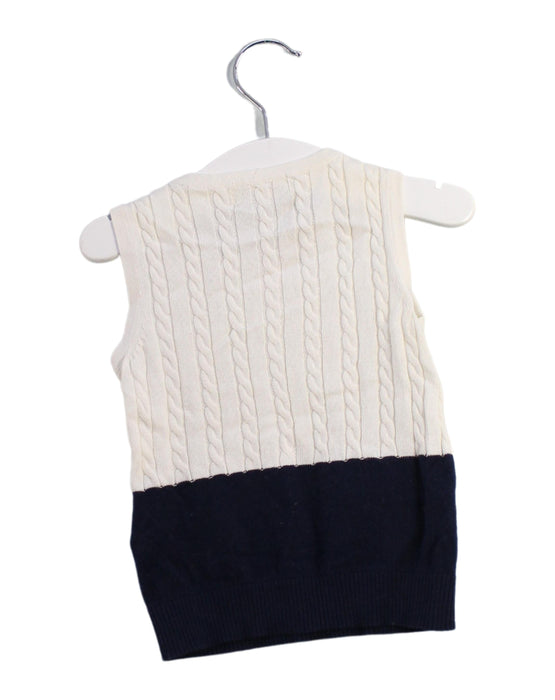 A White Sweater Vests from Nicholas & Bears in size 12-18M for boy. (Back View)