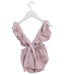 A Pink Overall Shorts from Bebe Organic in size 12-18M for girl. (Back View)