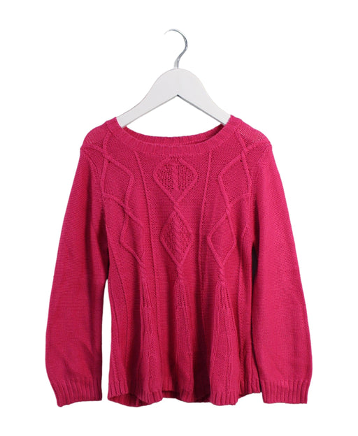 A Pink Knit Sweaters from Aqua in size 4T for girl. (Front View)