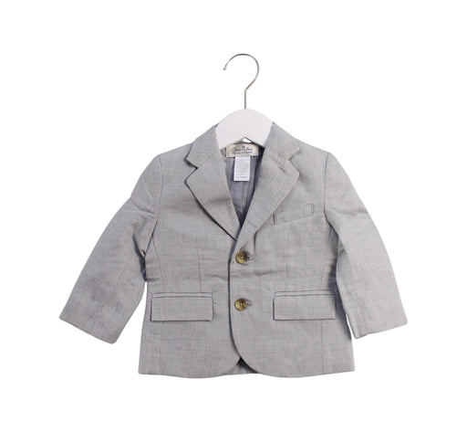 A Grey Blazers from Janie & Jack in size 12-18M for boy. (Front View)