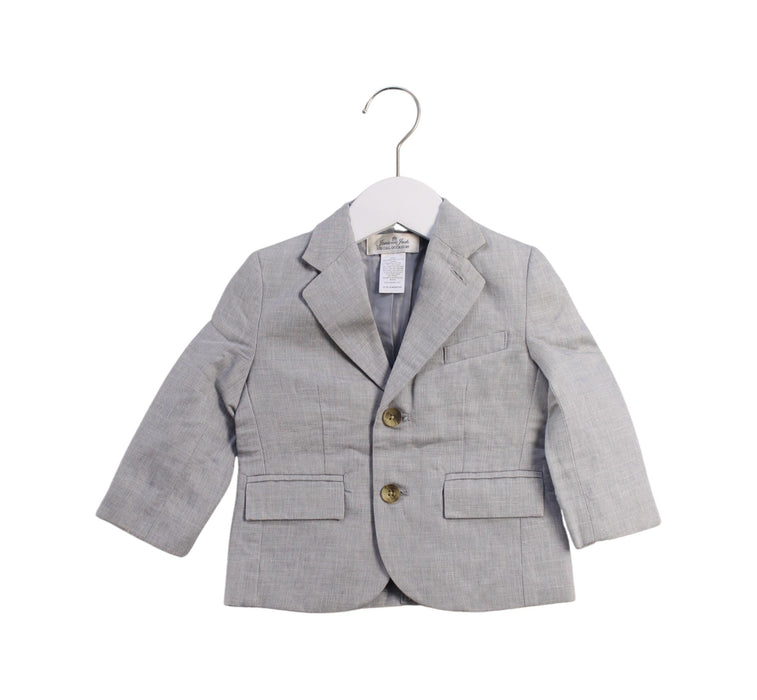 A Grey Blazers from Janie & Jack in size 12-18M for boy. (Front View)