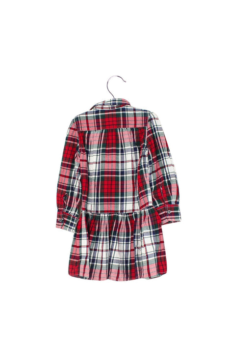 A Red Long Sleeve Dresses from Ralph Lauren in size 3T for girl. (Back View)