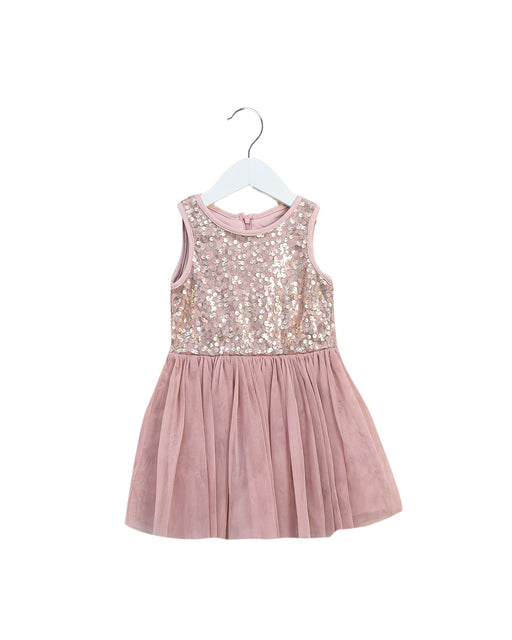 A Pink Sleeveless Dresses from Pippa & Julie in size 18-24M for girl. (Front View)