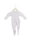 A White Onesies from Purebaby in size 0-3M for girl. (Front View)