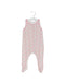 A Pink Sleeveless Jumpsuits from Petit Bateau in size 3-6M for girl. (Front View)
