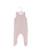 A Pink Sleeveless Jumpsuits from Petit Bateau in size 3-6M for girl. (Front View)