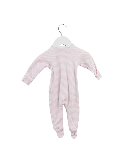 A Pink Onesies from Purebaby in size 0-3M for girl. (Front View)