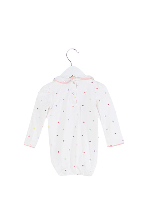 A White Bodysuits from Boden in size 12-18M for girl. (Back View)