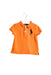 A Orange Short Sleeve Polos from Polo Ralph Lauren in size 6-12M for boy. (Front View)