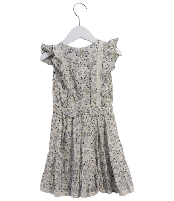 A Ivory Sleeveless Dresses from Polo Ralph Lauren in size 4T for girl. (Back View)