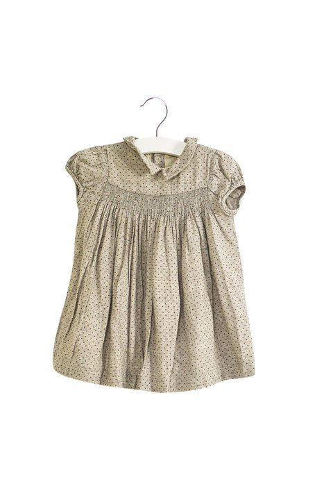 A Grey Short Sleeve Dresses from Bonpoint in size 12-18M for girl. (Front View)
