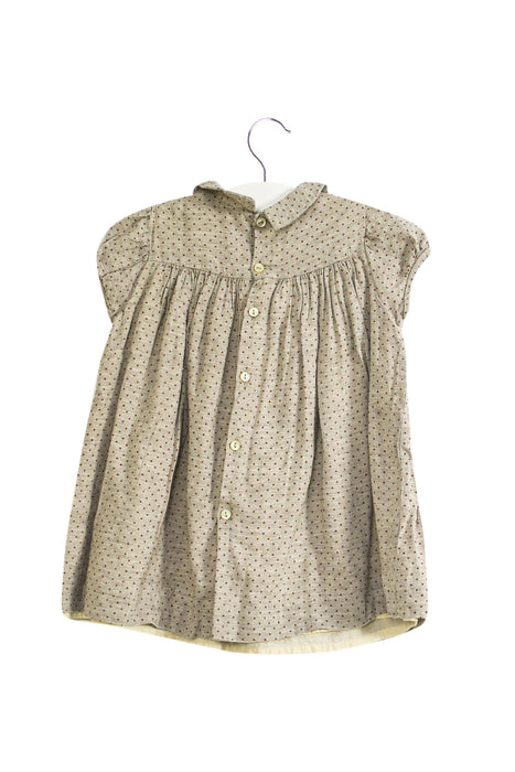 A Grey Short Sleeve Dresses from Bonpoint in size 12-18M for girl. (Back View)