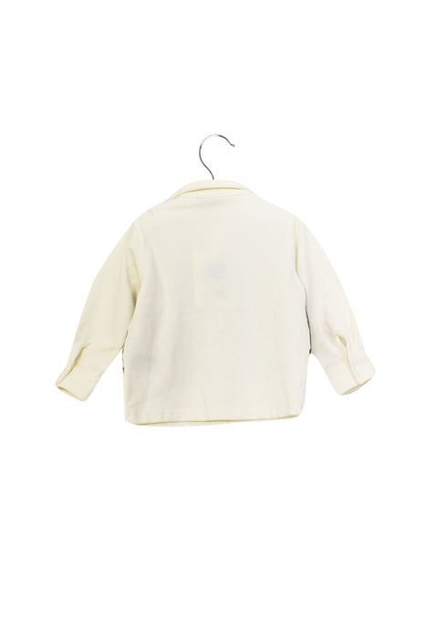 A White Long Sleeve Tops from Chickeeduck in size 6-12M for boy. (Back View)